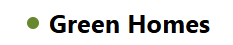 GREEN HOMES Logo